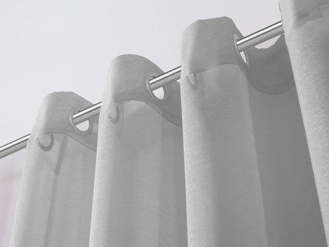 Set of Two 84"  Silver Solid Modern Window Panels