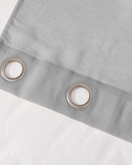 Set of Two 84"  Silver Solid Modern Window Panels