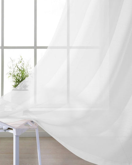 Set of Two 84"  White Solid Modern Window Panels