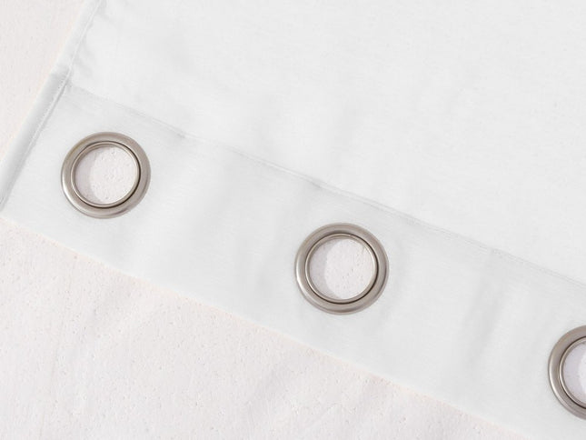 Set of Two 84"  White Solid Modern Window Panels