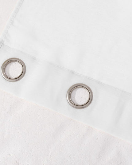 Set of Two 84"  White Solid Modern Window Panels