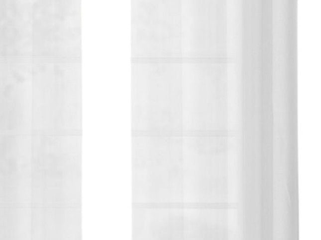 Set of Two 84"  White Solid Modern Window Panels