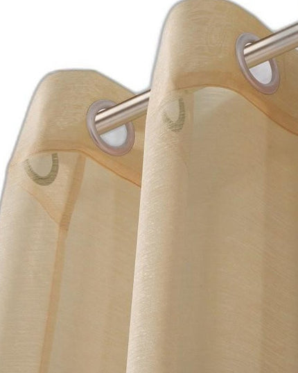 Set of Two 84"  Tan Solid Modern Window Panels