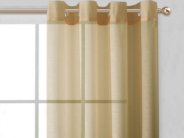 Set of Two 84"  Tan Solid Modern Window Panels