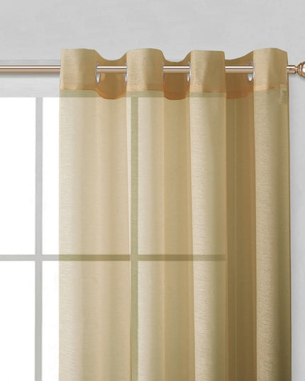 Set of Two 84"  Tan Solid Modern Window Panels