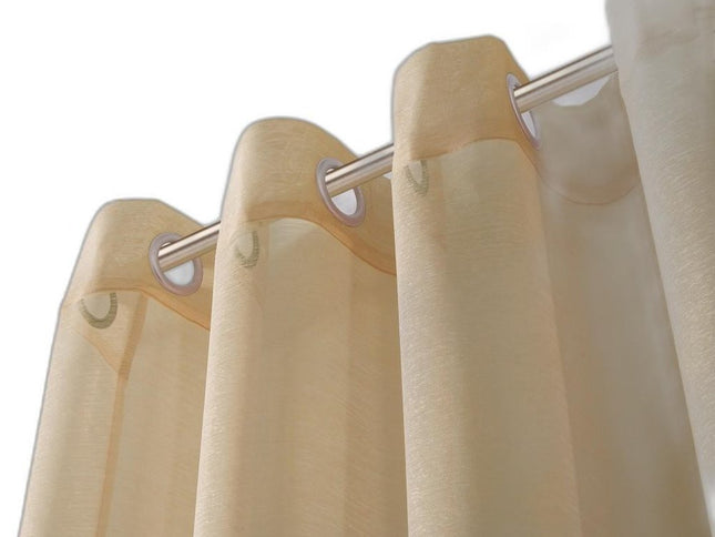 Set of Two 84"  Tan Solid Modern Window Panels