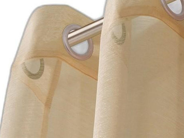 Set of Two 84"  Tan Solid Modern Window Panels