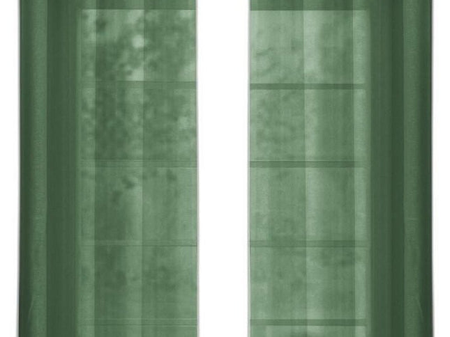 Set of Two 84"  Sage Solid Modern Window Panels