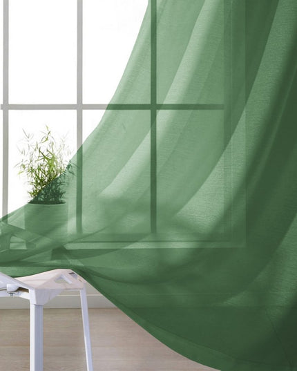 Set of Two 84"  Sage Solid Modern Window Panels