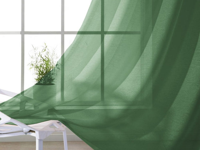 Set of Two 84"  Sage Solid Modern Window Panels