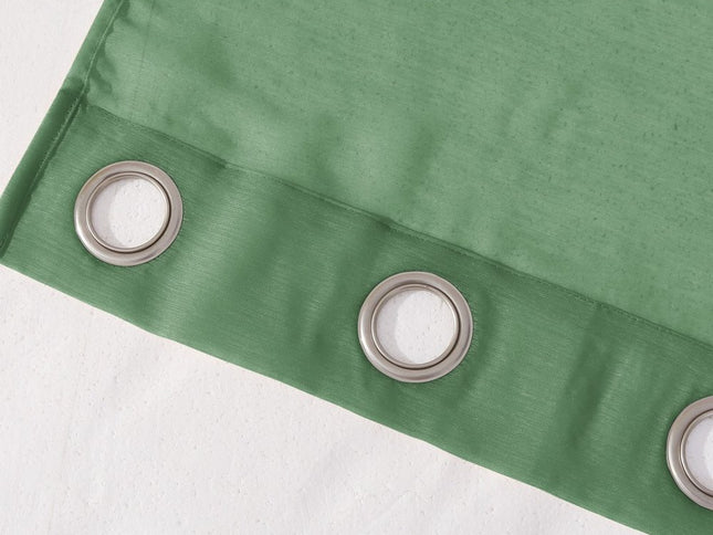 Set of Two 84"  Sage Solid Modern Window Panels