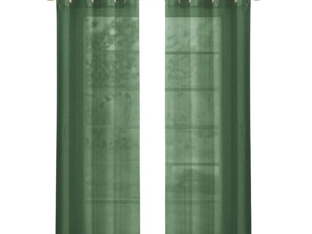 Set of Two 84"  Sage Solid Modern Window Panels