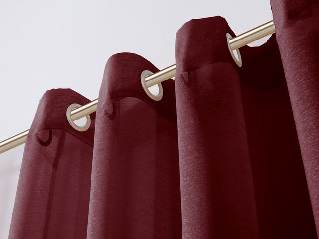 Set of Two 84"  Burgundy Solid Modern Window Panels