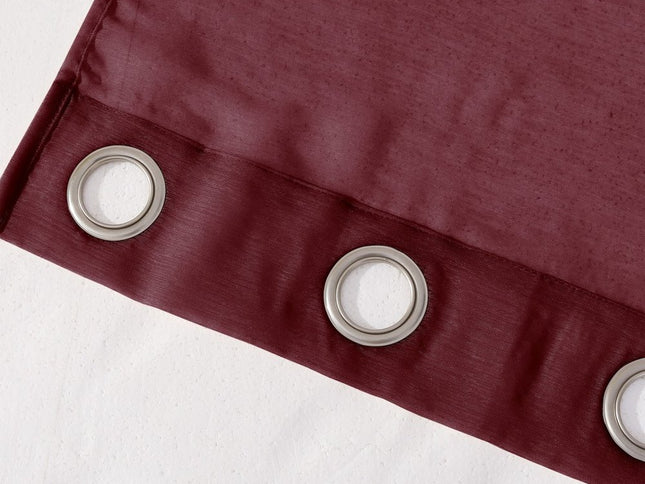 Set of Two 84"  Burgundy Solid Modern Window Panels