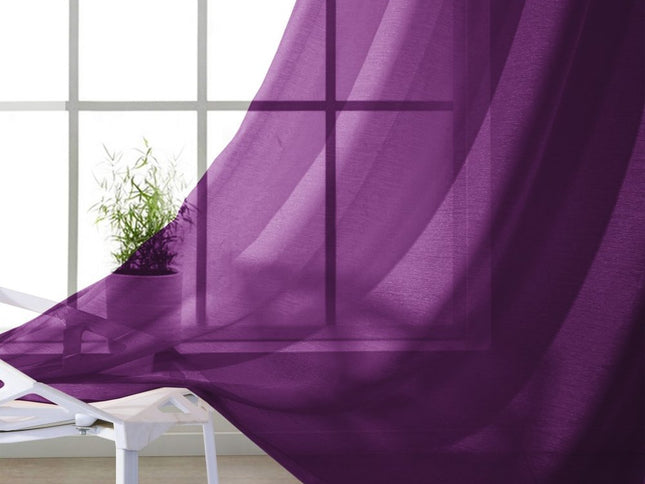 Set of Two 84"  Purple Solid Modern Window Panels