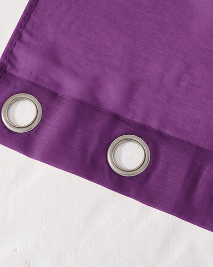Set of Two 84"  Purple Solid Modern Window Panels