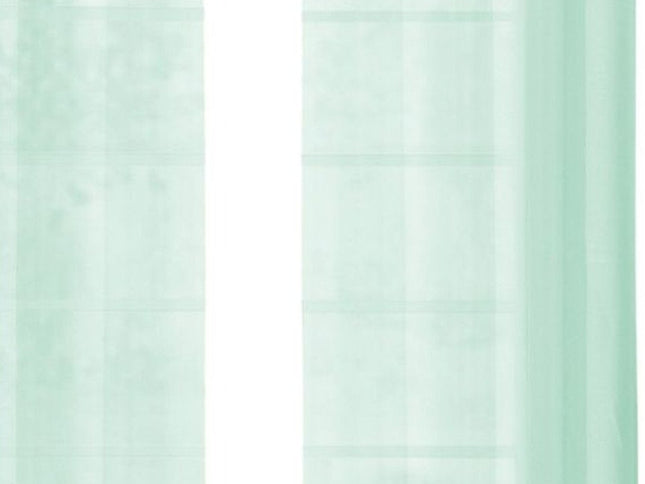 Set of Two 84"  Aqua Solid Modern Window Panels