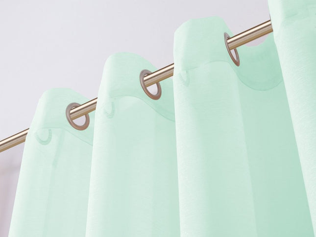 Set of Two 84"  Aqua Solid Modern Window Panels