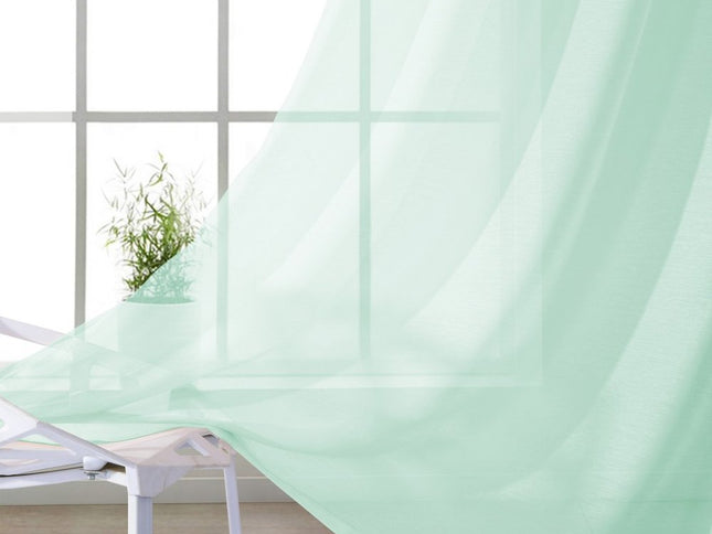 Set of Two 84"  Aqua Solid Modern Window Panels