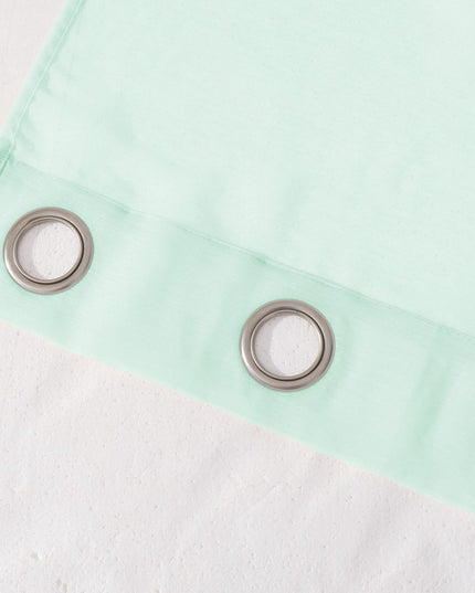 Set of Two 84"  Aqua Solid Modern Window Panels