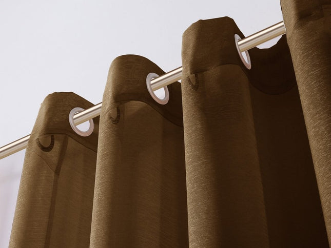 Set of Two 84"  Chocolate Solid Modern Window Panels