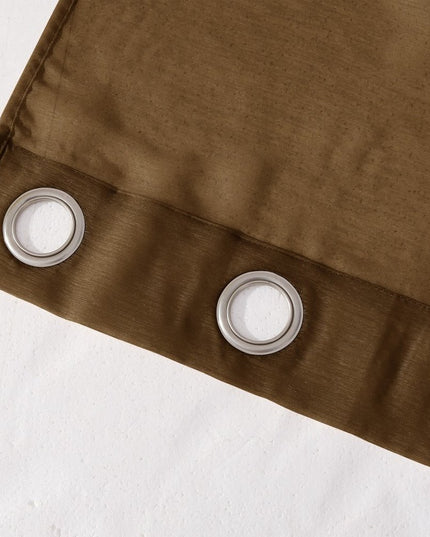 Set of Two 84"  Chocolate Solid Modern Window Panels