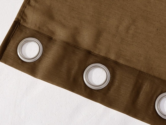 Set of Two 84"  Chocolate Solid Modern Window Panels