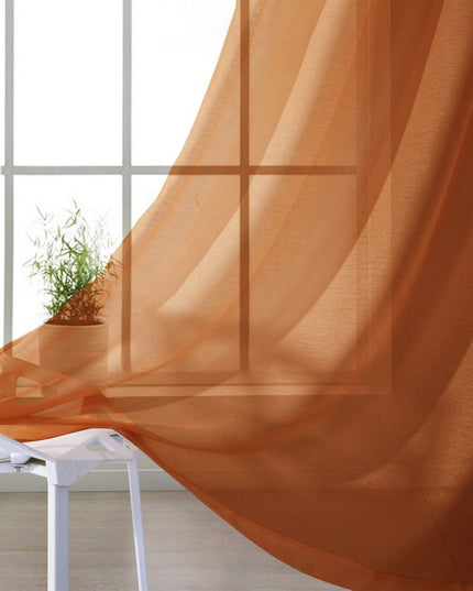 Set of Two 84"  Rust Solid Modern Window Panels