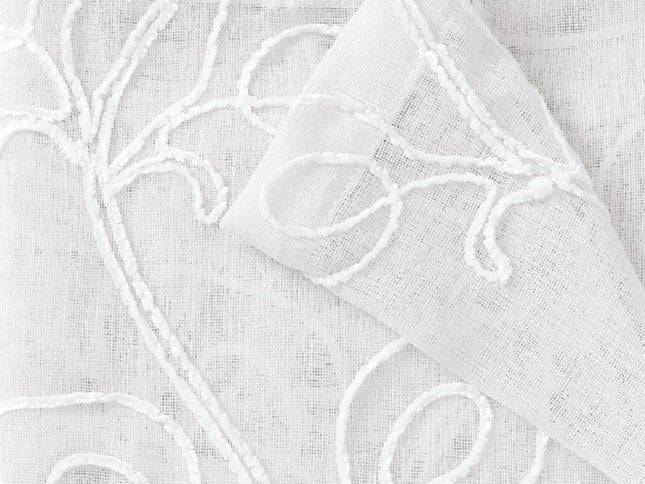 Set of Two 84"  Blush Boho Embroidered Window Panels