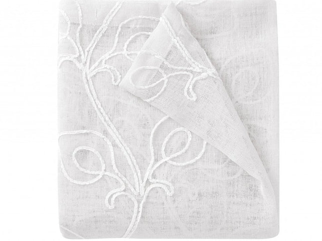 Set of Two 84"  Blush Boho Embroidered Window Panels