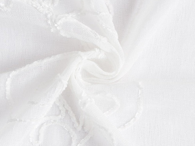 Set of Two 84"  Blush Boho Embroidered Window Panels