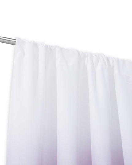 Set of Two 84"  Purple Ombre Window Curtain Panels