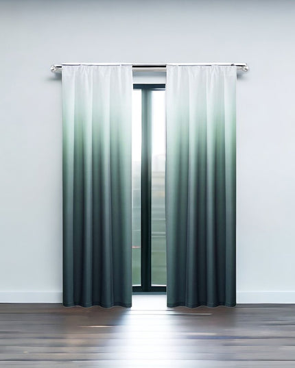 Set of Two 84"  Blue Ombre Shades Window Panels