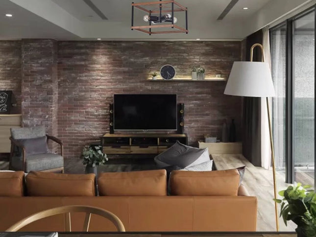 Industrial Wood Square Four Light Ceiling Fixture