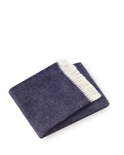Soft Navy Blue Links Pattern Throw Blanket