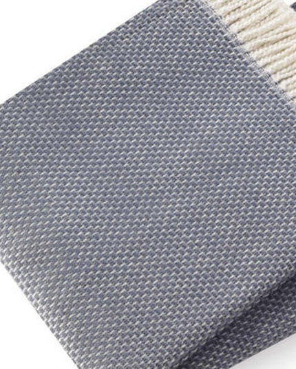 Soft Slate Gray Links Pattern Throw Blanket