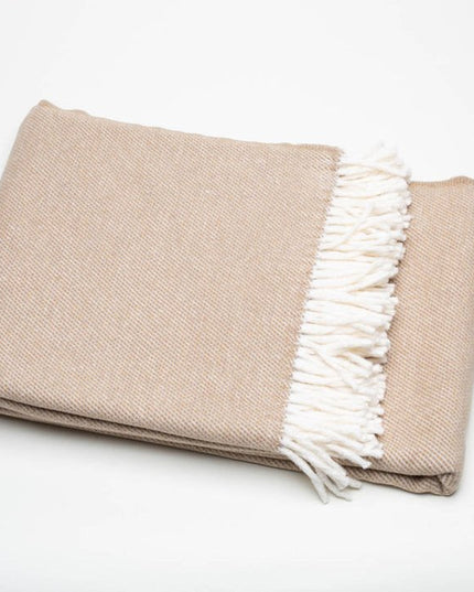 Stone Mini Dot Fringed Throw Blanket