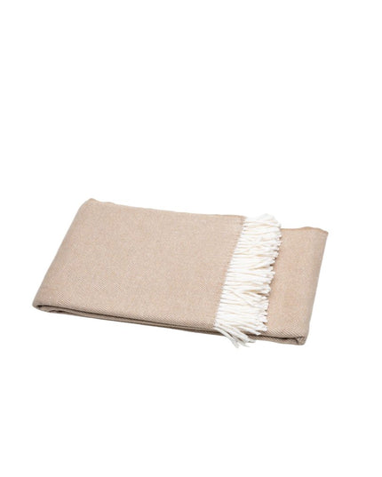 Stone Mini Dot Fringed Throw Blanket