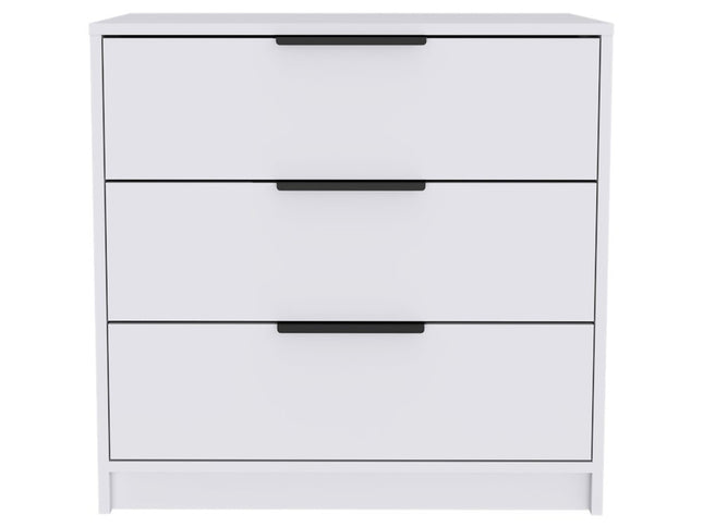 28" White Three Drawer Standard Chest