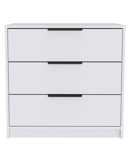 28" White Three Drawer Standard Chest