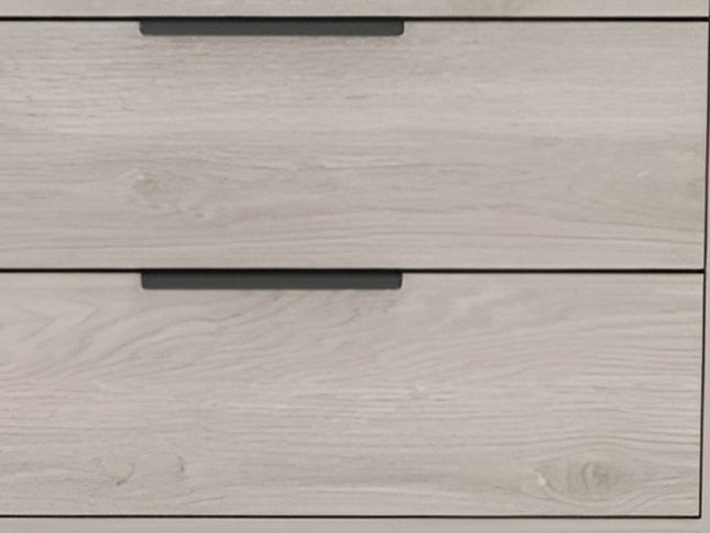 28" Light Gray Wood Three Drawer Dresser