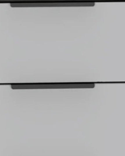 28" White And Smokey Oak Manufactured Wood Three Drawer Dresser