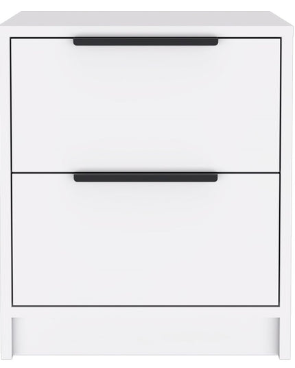 19" Wood Two Drawer Nightstand