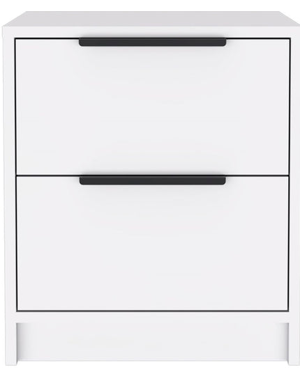 19" Wood Two Drawer Nightstand