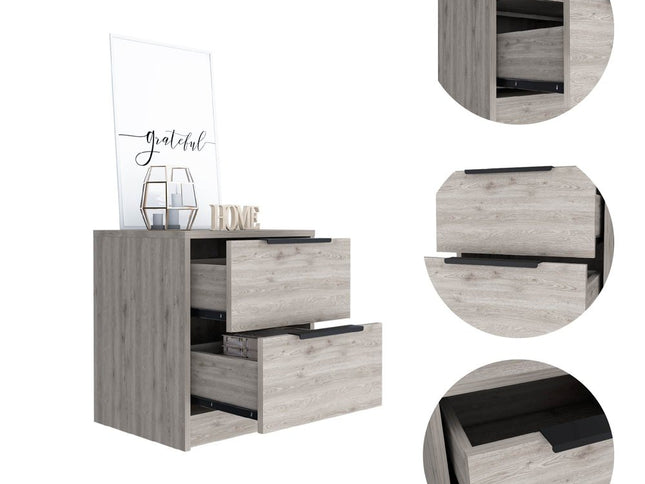 19" Wood One Drawer Nightstand