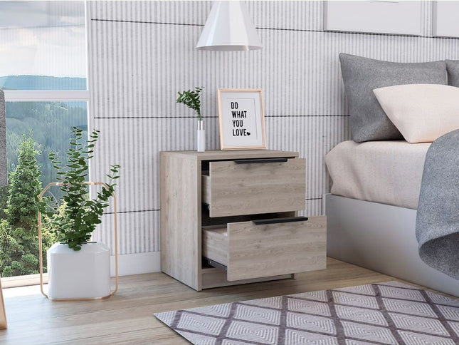 19" Wood One Drawer Nightstand