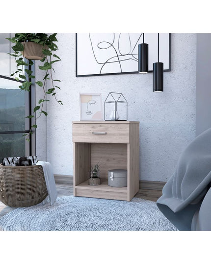 22" Wood One Drawer Nightstand