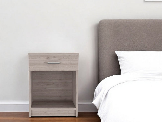 22" Wood One Drawer Nightstand