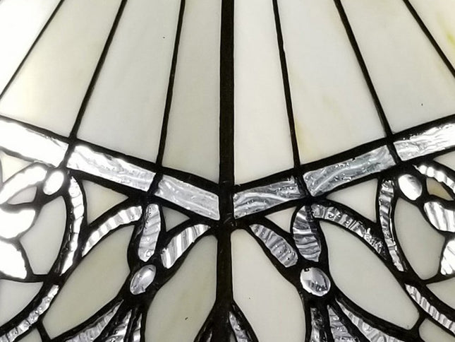 22" Dark Brown Metal Two Light Candlestick Table Lamp With White Shade