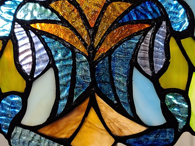 23" Dark Brown Metal Two Light Candlestick Table Lamp With Green Shade